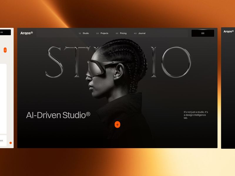 Arqos: AI Studio Portfolio Website Template