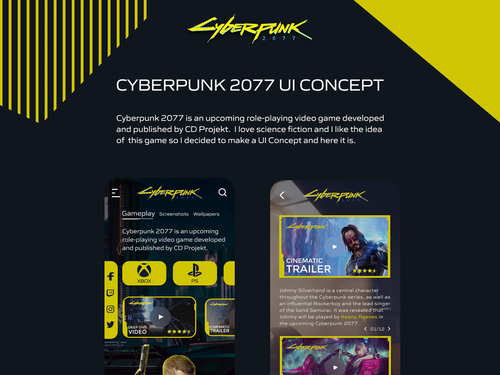 Cyberpunk 2077 UI Concept | Rish Designs on Behance
