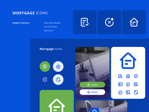 Mortgage icons