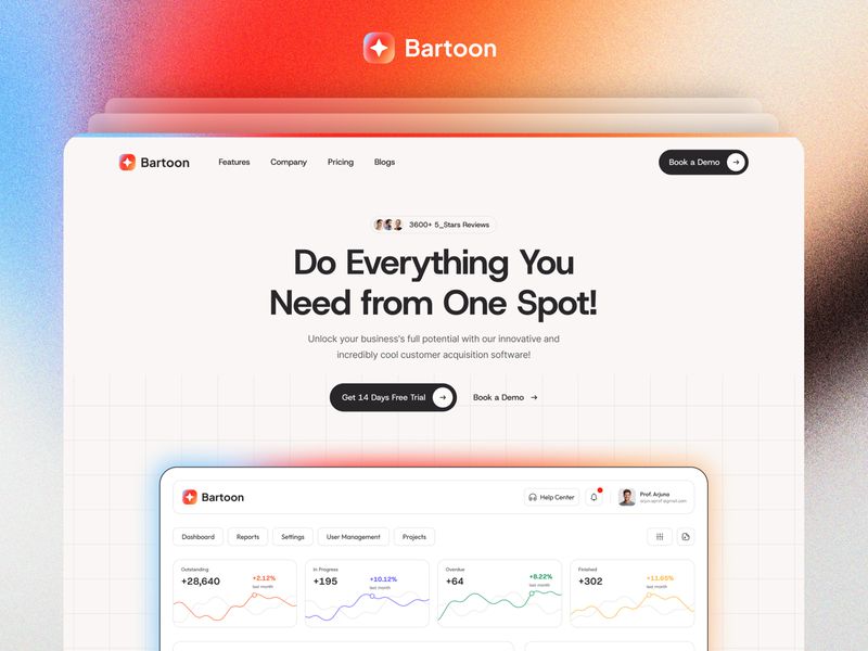 Bartoon — Free Website Template for Framer