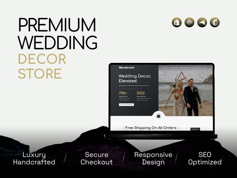 Blendavant – Luxury Wedding E-commerce UI/UX Design
