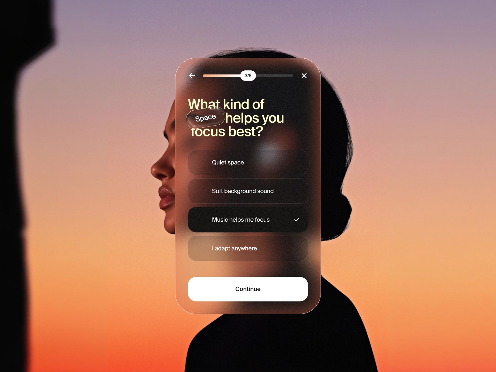 Focus Preference – UI Exploration
