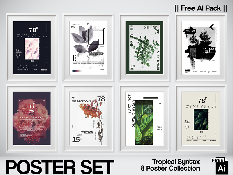 Tropical Syntax — 8 Free AI Posters