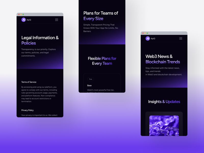 APIQ — Web3 Blockchain Template