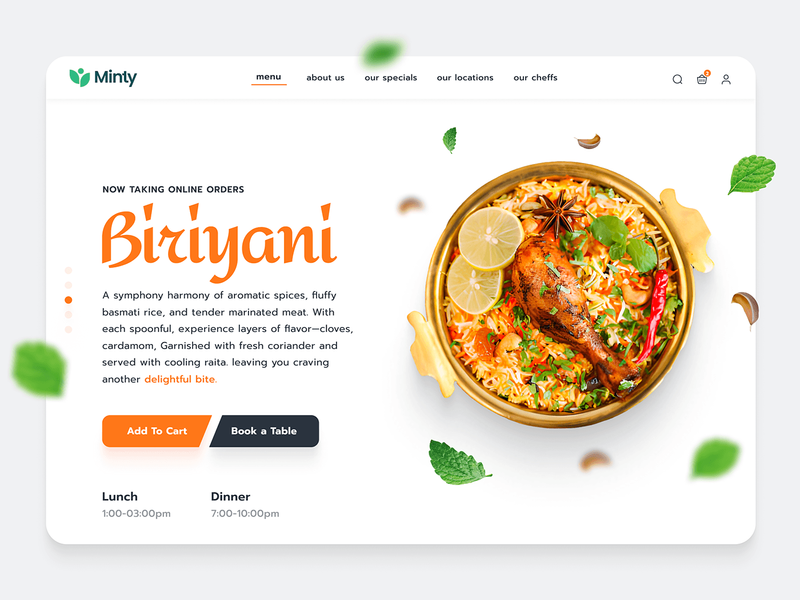 Restaurant Modern UI Design