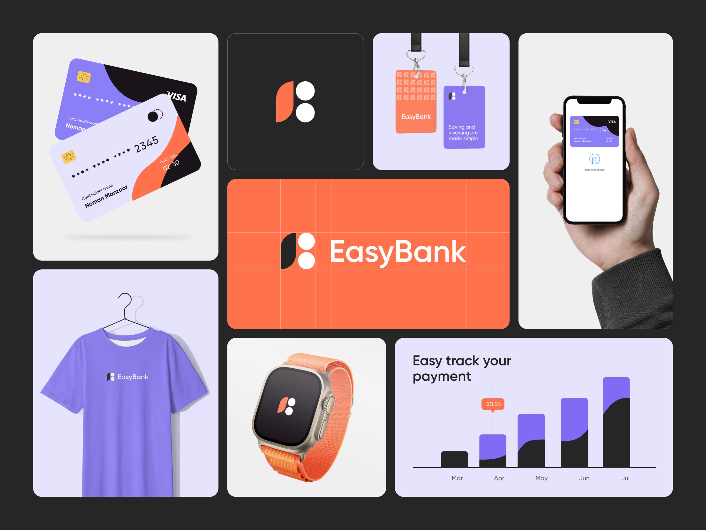 Branding and landing page concept for an online banking platform Image 2