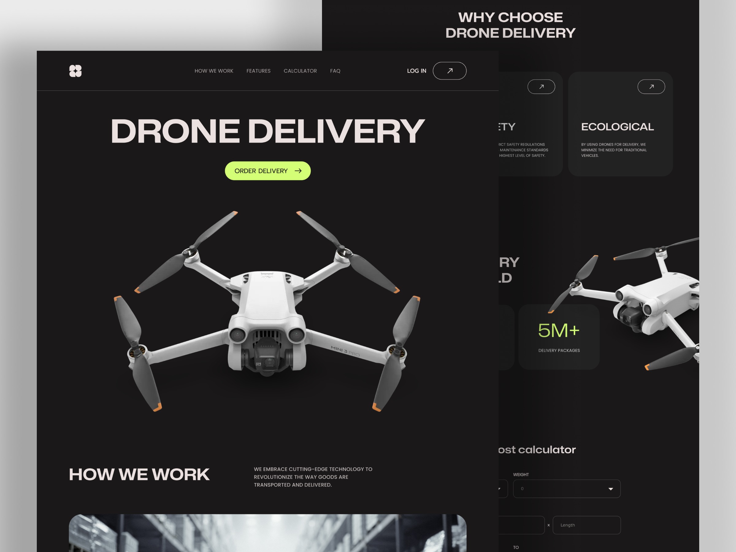 Drone Delivery Landing Page