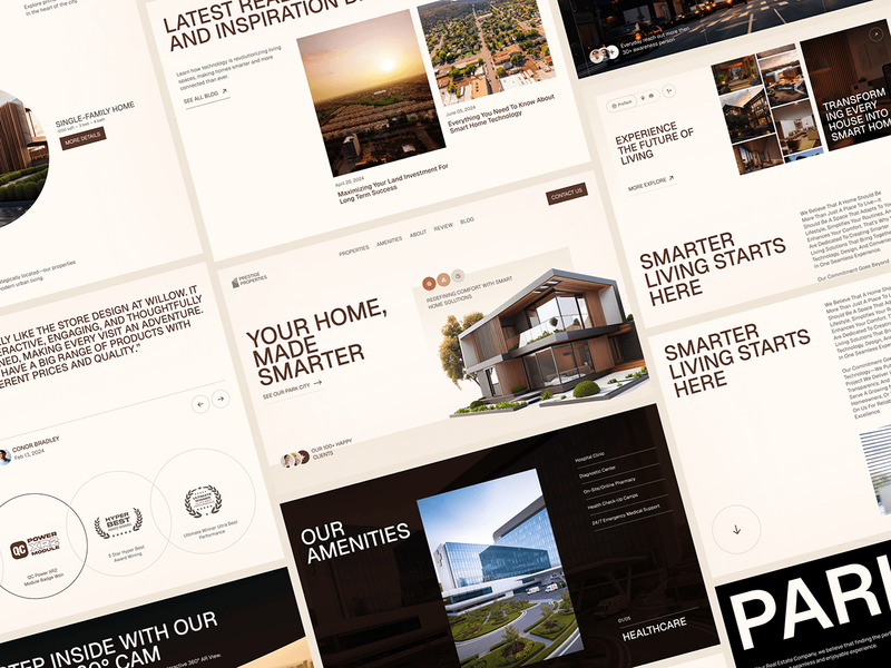 Real estate website design