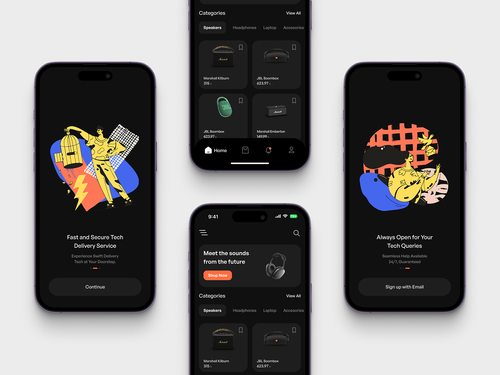 🛍️ E-Commerce — Mobile UI on Behance