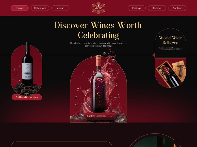🍷  Wine-Shop Landing page