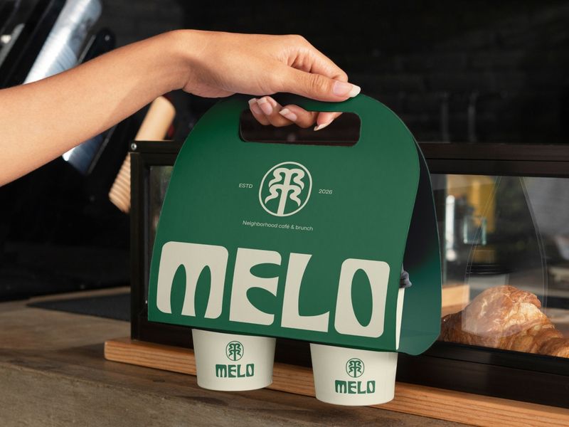 Melo - Modern Retro Coffee Shop Branding with Earthy Aesthetic