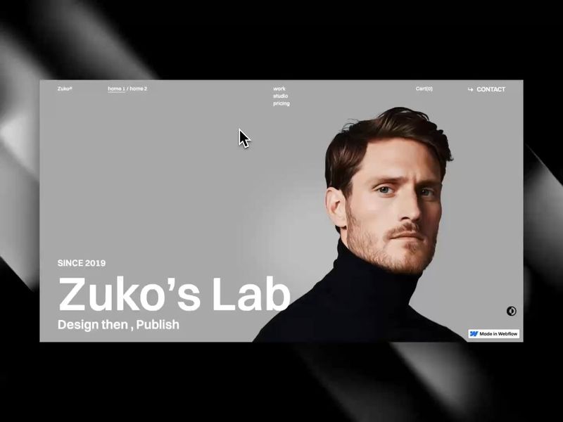 Zuko - Portfolio Website on Webflow