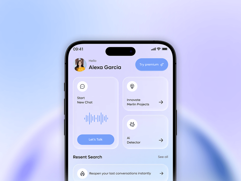 AI Mobile App Design