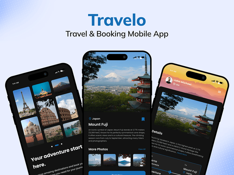 Travelo - Travel & Booking Mobile App