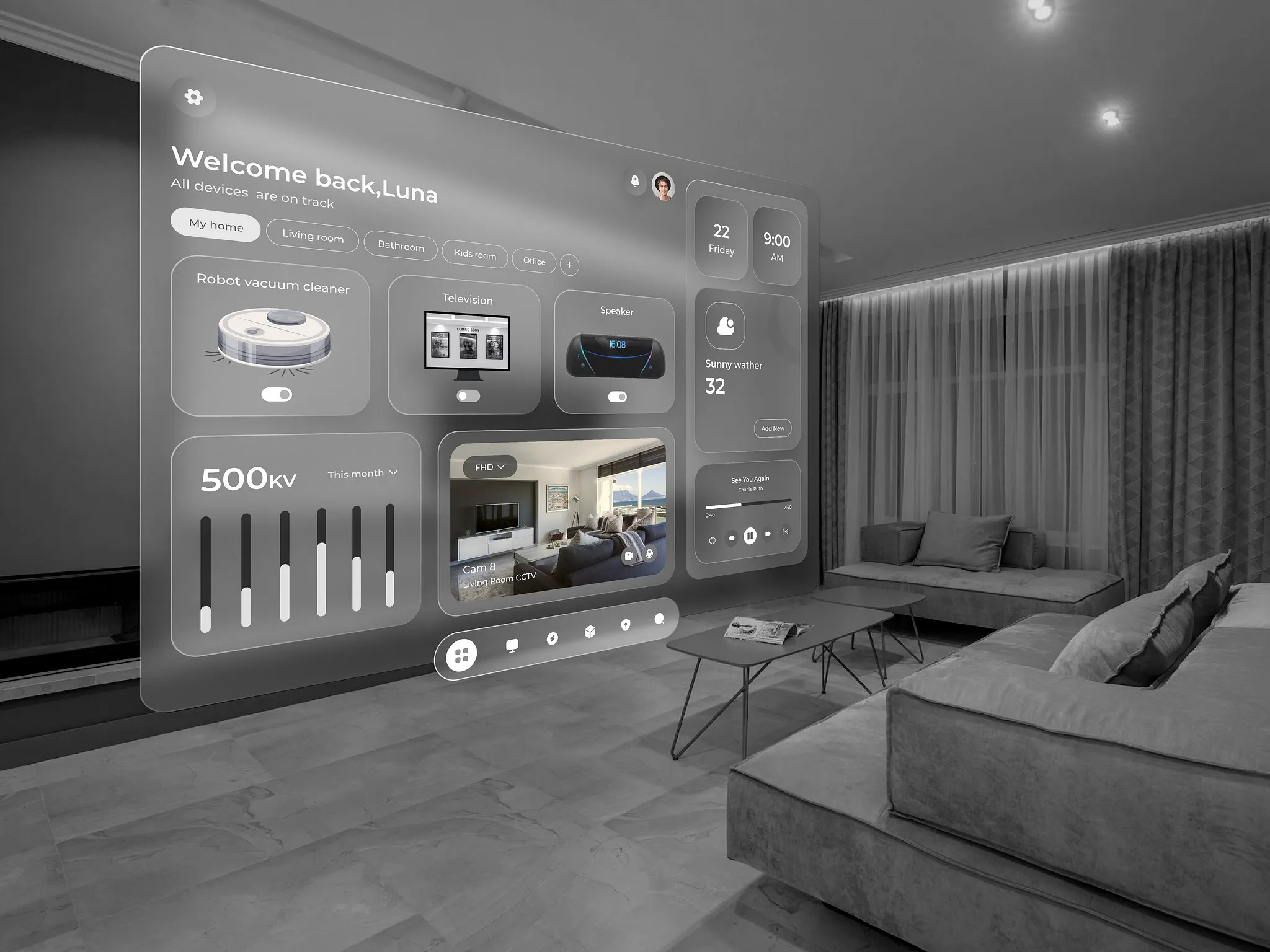  Apple Vision Pro - The Smart Home UI