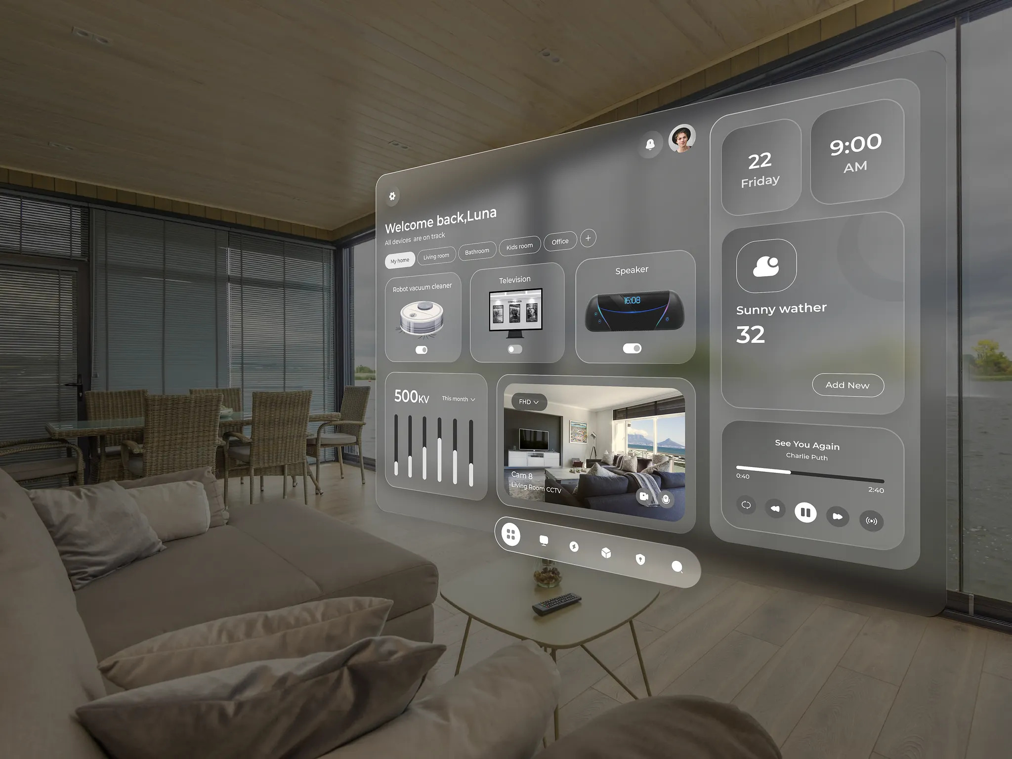  Apple Vision Pro - The Smart Home UI Image 0