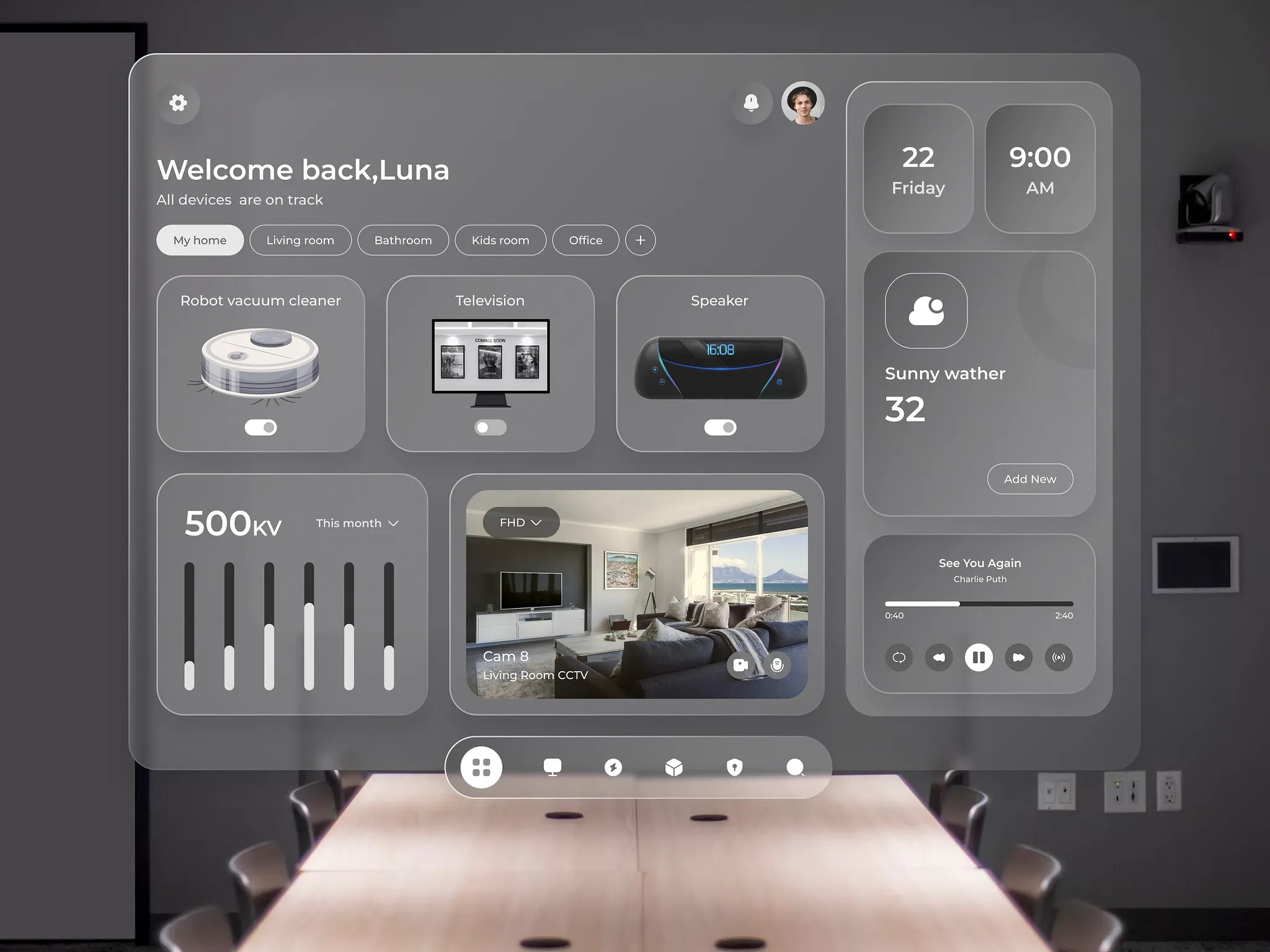  Apple Vision Pro - The Smart Home UI Image 1