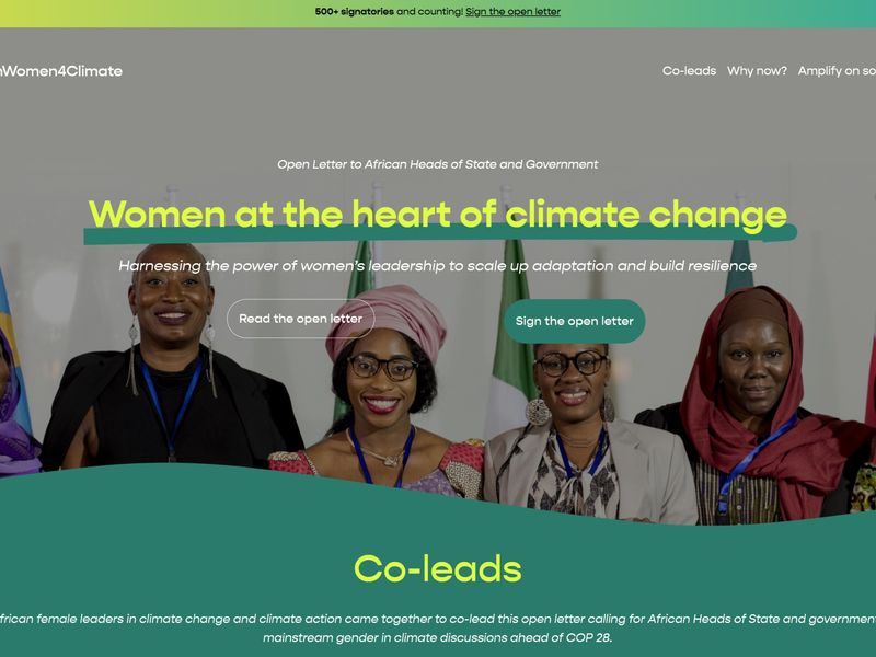 #AfricanWomen4Climate