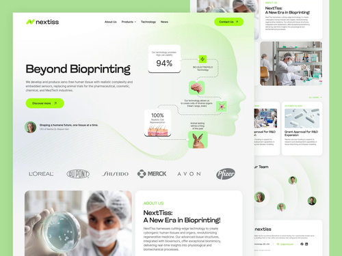 Biotech Company Website Design by Lumios Digital