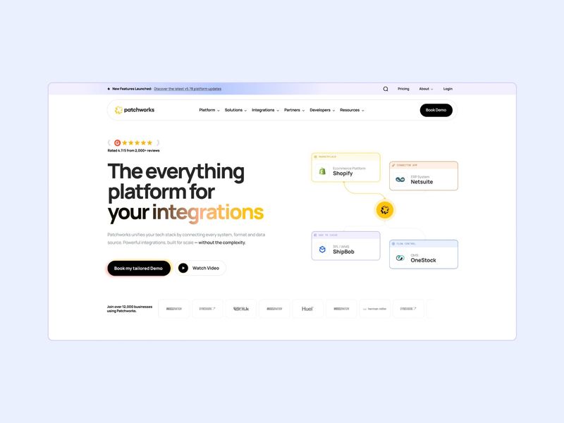 Patchworks: Designing a High-Conversion iPaaS Experience  | Strafe Creative