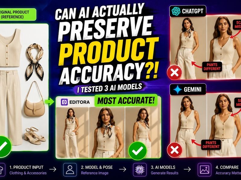 AI Fashion Shoot Battle: ChatGPT vs Gemini vs Editora