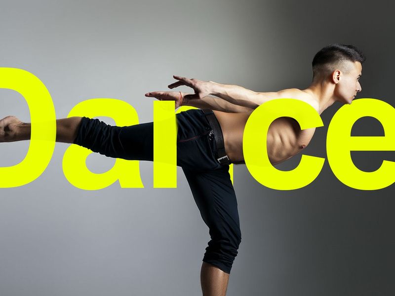 Dance in Motion — Typographic Body Expression