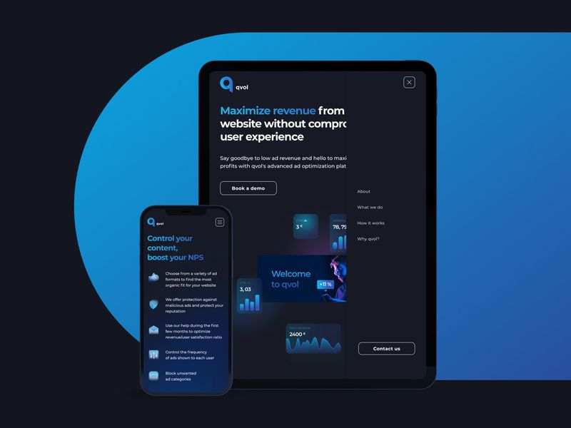 Qvol. Maximize revenue from your website without compromising user experience