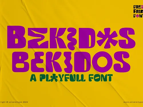 UT Bekidos | Free Font
