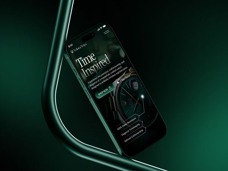 Luxury Watch Store - Website Design Mobile View