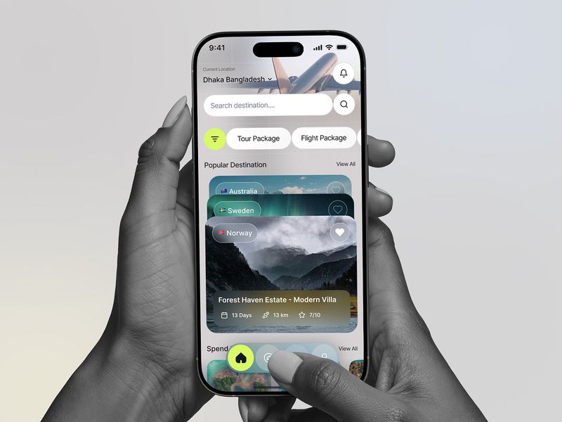 Travel Booking App Design