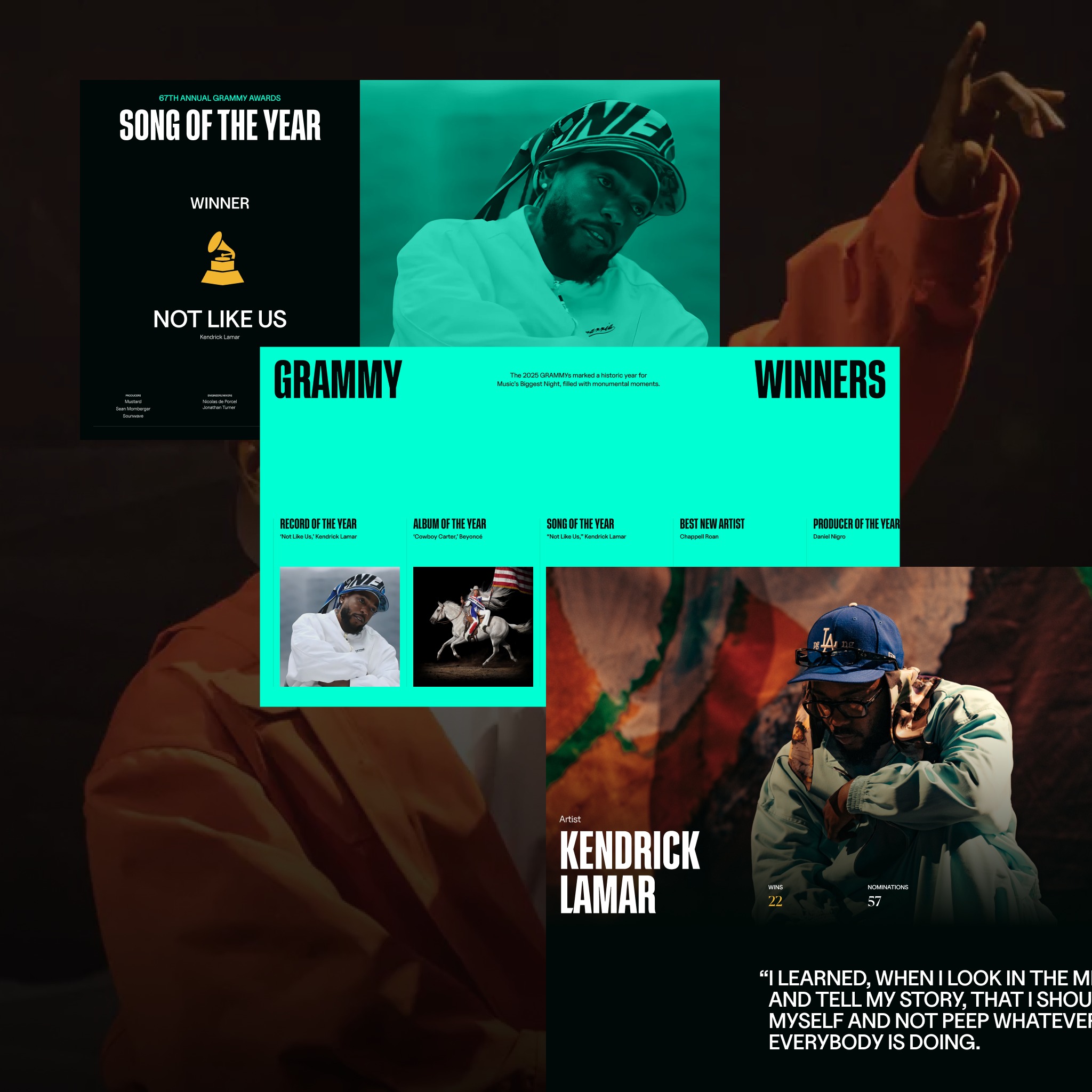 GRAMMY 2025 Website Design Image 2