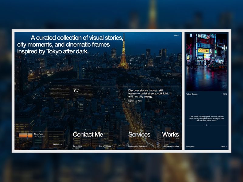 Fragments of Tokyo - Editorial Portfolio WebFlow Concept
