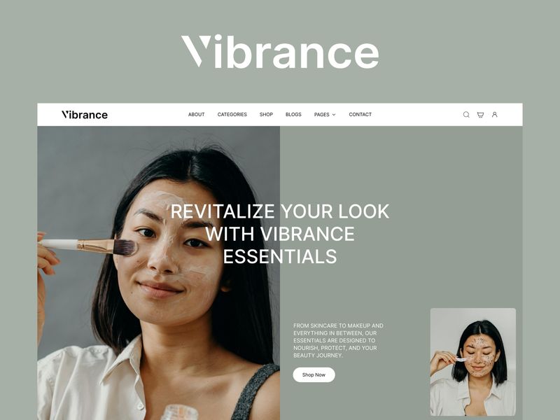 Vibrance - Beauty Cosmetics Webflow Template
