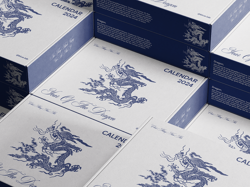 CANLENDAR THE DRAGON 2024 || RED EVENLOPVE 2024 :: Behance