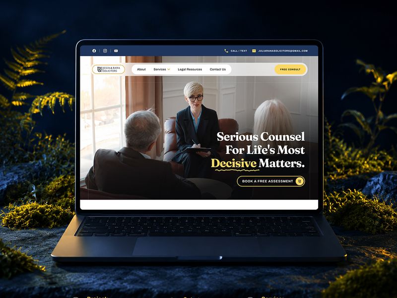Modern Legal Website Redesign Juliana Raso Solicitors