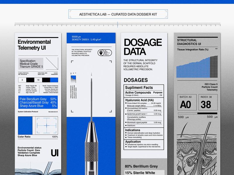 AELAB: Health Tech UI & Brutalist Medical Identity