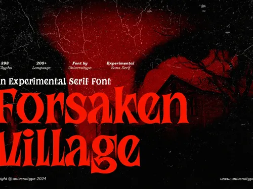 UT Forsaken Village - A Scary Font