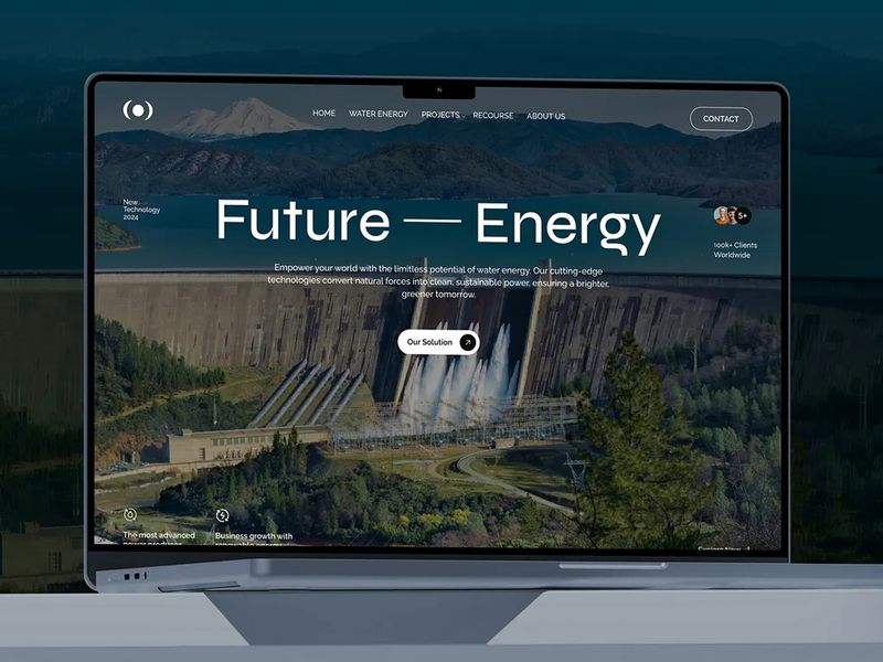 Renewable Energy Plant Website Design | Orbix Studio