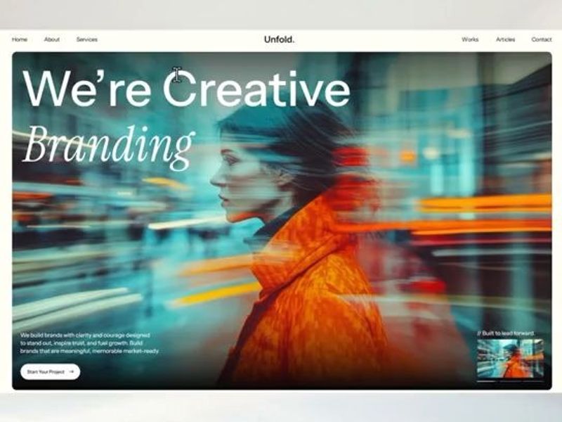 Unfold Website Motion & Design Case Study