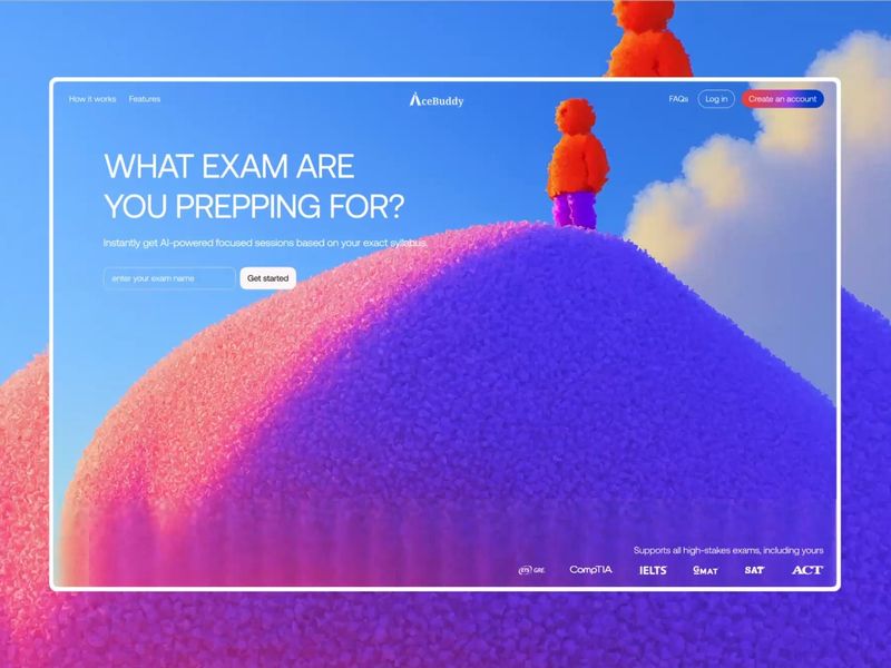 AceBuddy Landing page