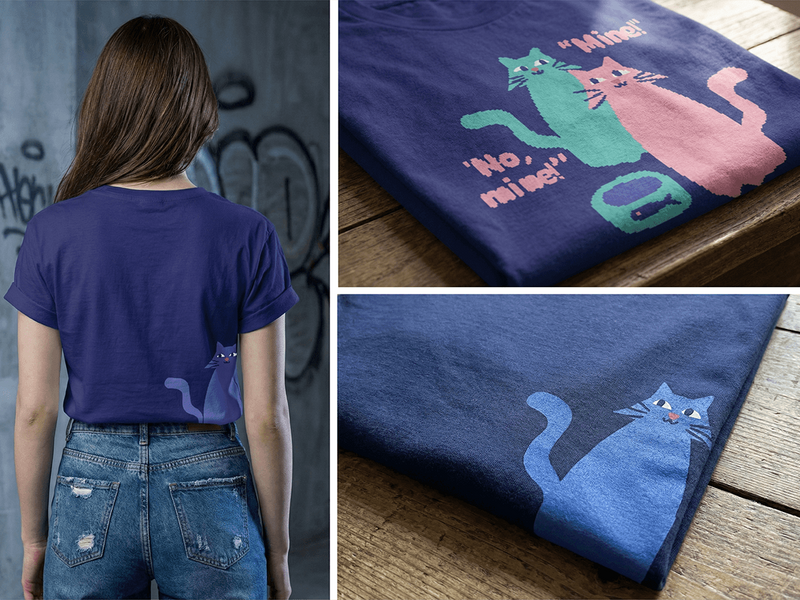 Flat Cat Vector Illustration Collection