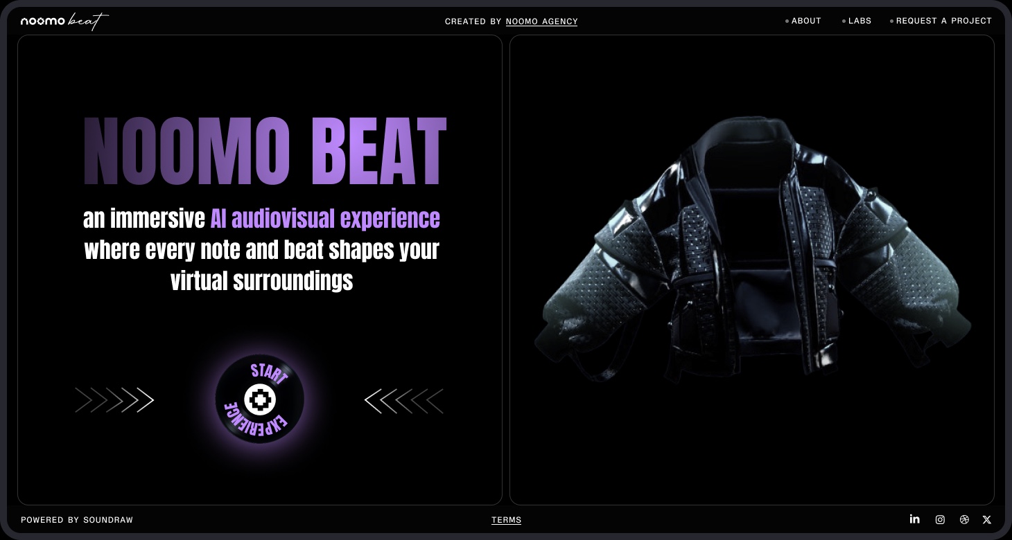 Noomo Beat — Personalized AI Audiovisual Experience. Image 1