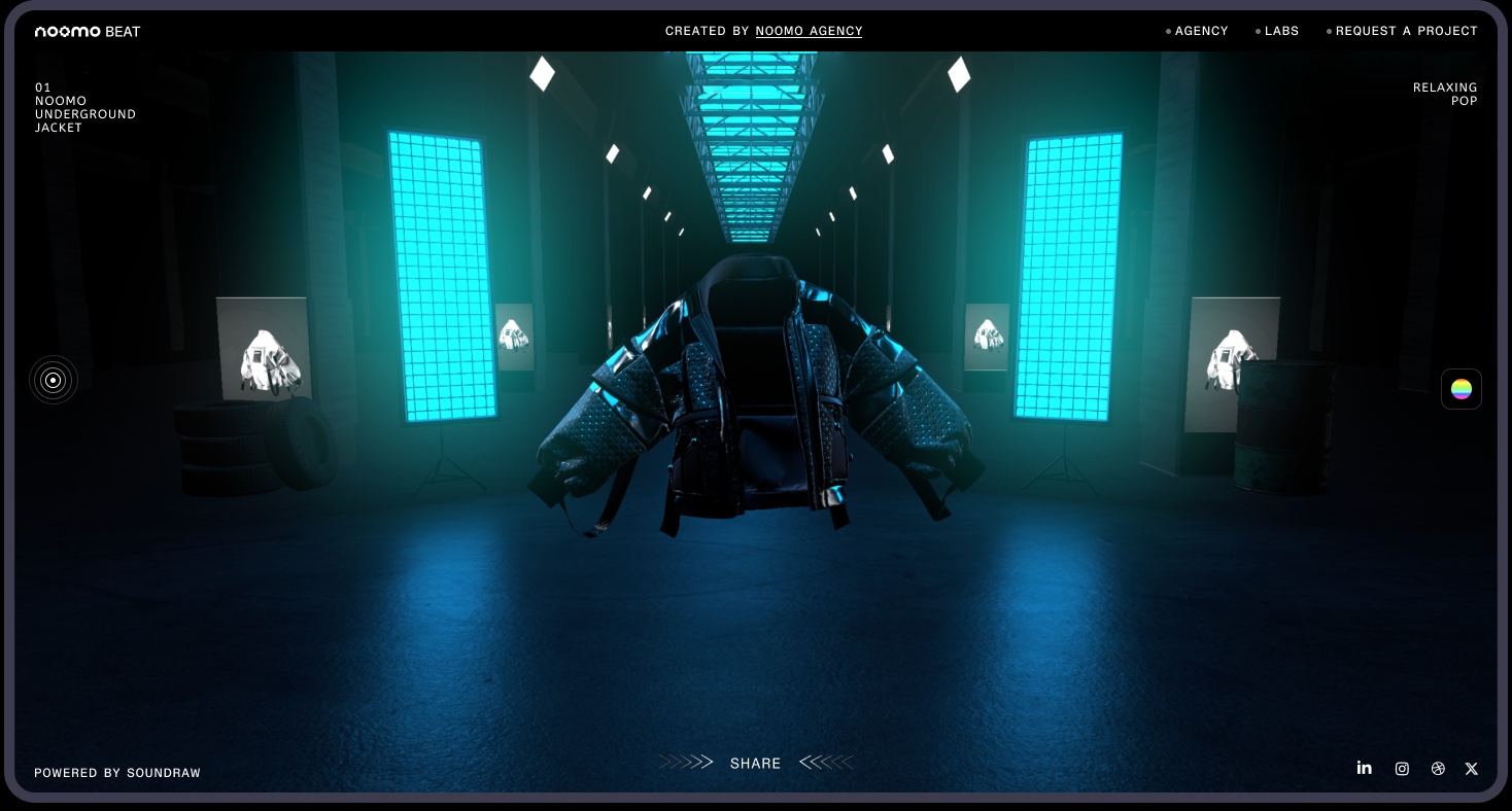 Noomo Beat — Personalized AI Audiovisual Experience. Image 2