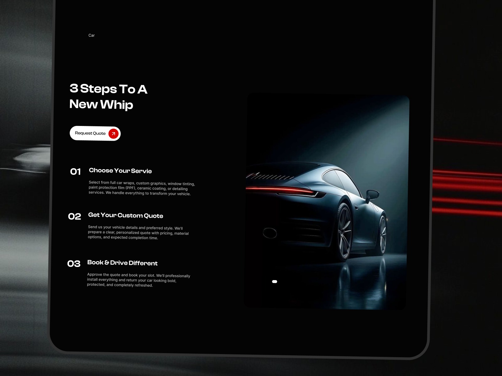 Free Car Service Website Template Image 1