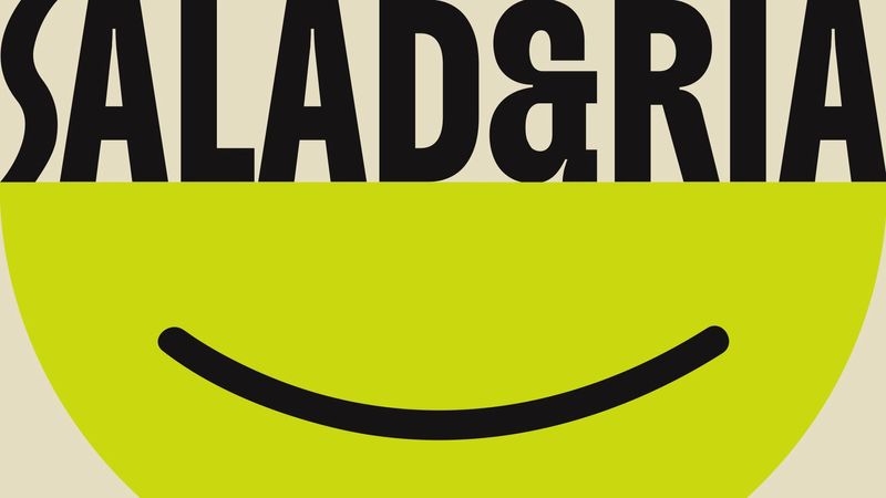 SALAD&RIA turns a smile into the logo for a healthy food delivery