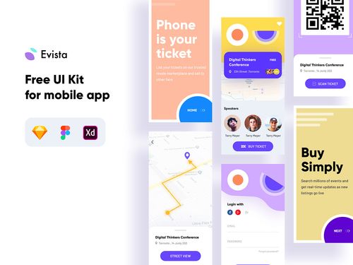 Free Event iOS UI KIT on Behance