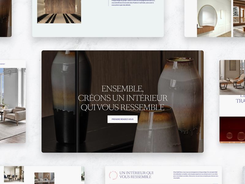 GALLI - Interior design website