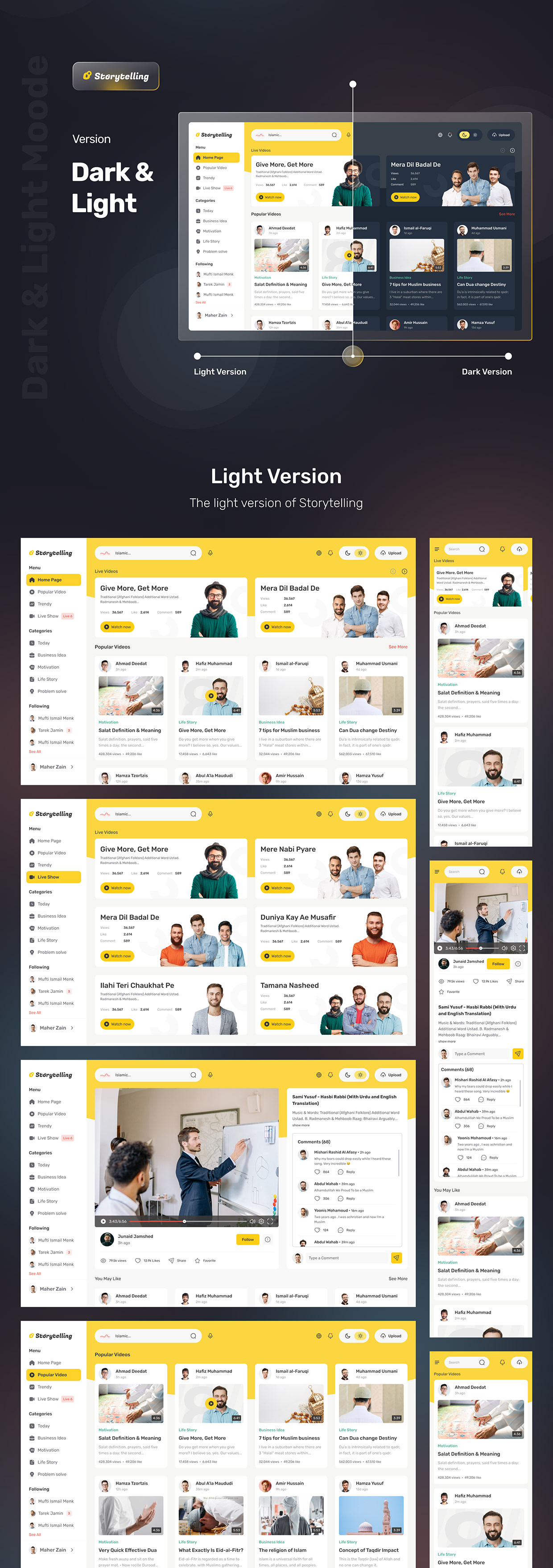 Storytelling - Web App UI Kit Image 1