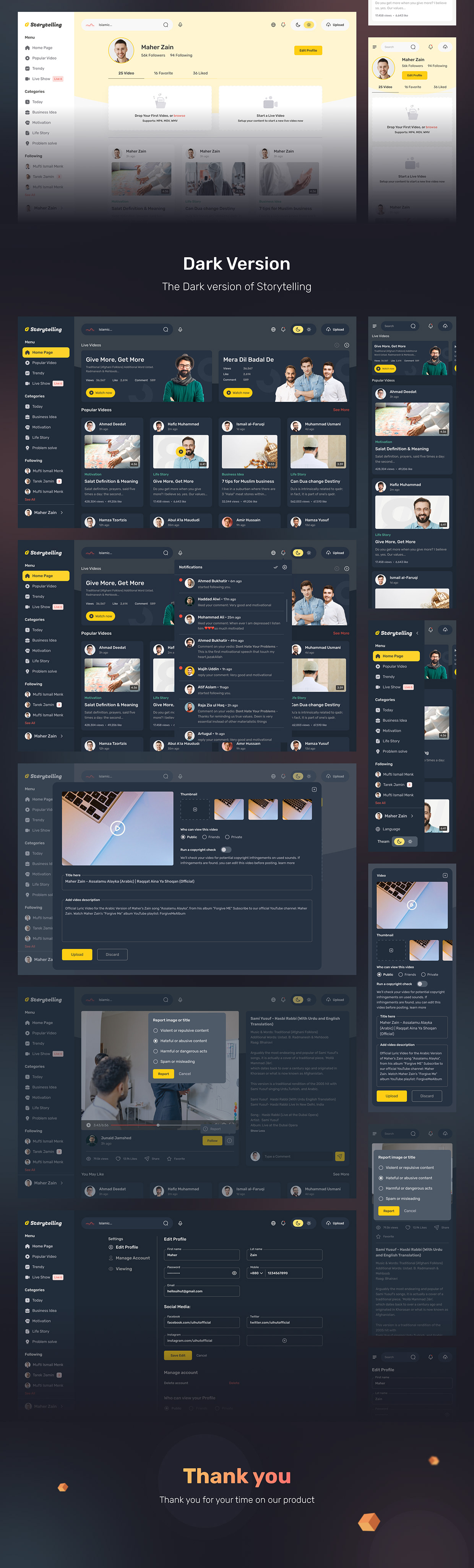 Storytelling - Web App UI Kit Image 2