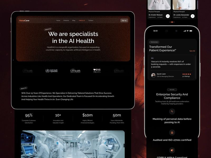 NexaCare—Responsive Website Design | Orbix Studio